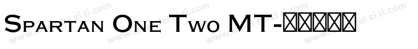 Spartan One Two MT字体转换